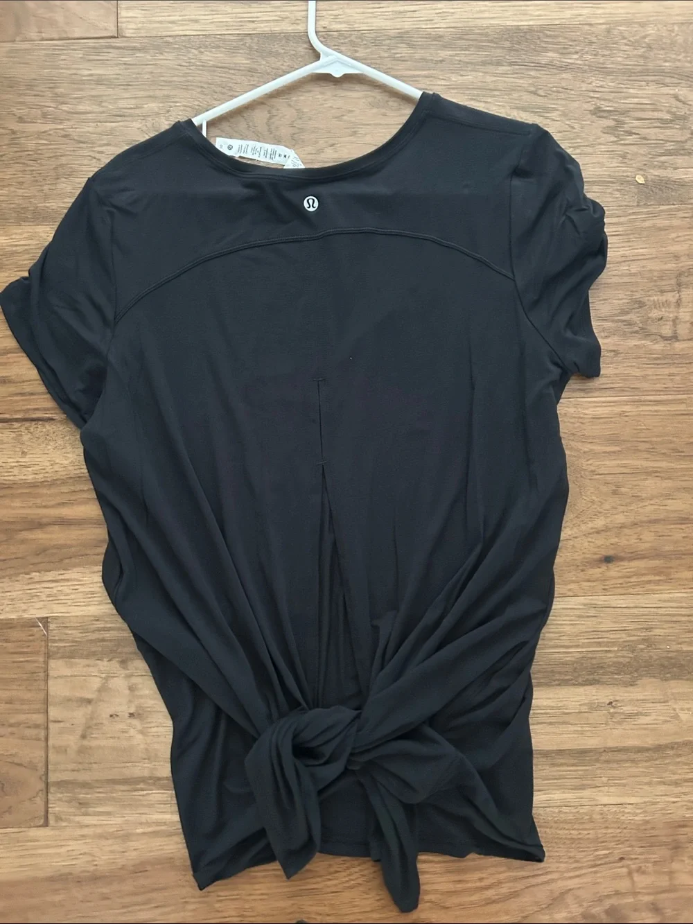 Black Women's Short Sleeve Tunic Top - Classic Crew Neck